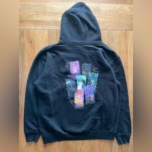 It was rare I wasn’t there - eras tour hoodie - women’s large navy blue sweater